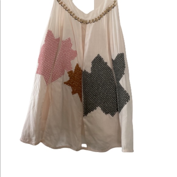 Anthropologie Floreat Pia Beaded strappy top 4 - Picture 2 of 3